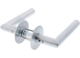 Deurkruk Haaks-model 90° Ø18mm met 8mm stift, vastdraaibaar op rozet Ø55mm